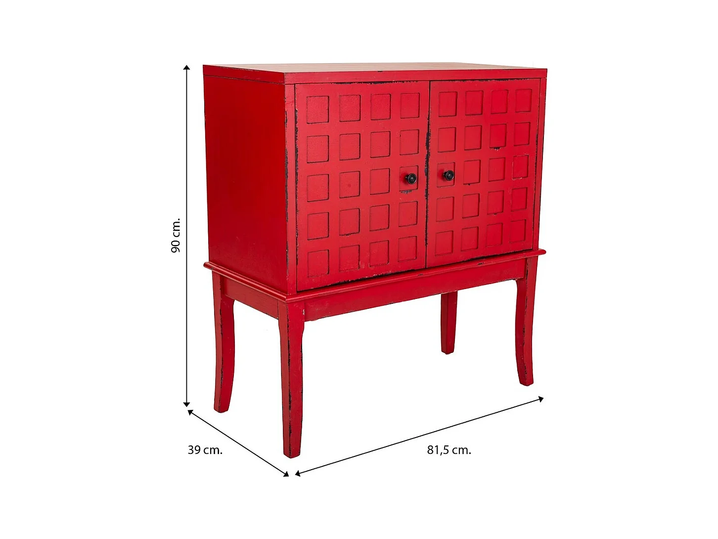 Mueble de entrada in legno 81,5x39x90 cm