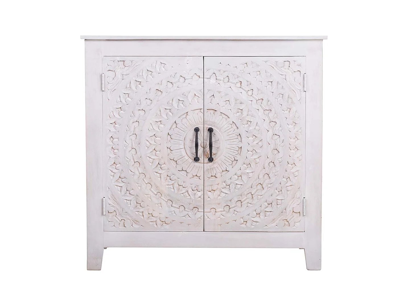 Hall en bois et métal finition artisanale 89x38x89