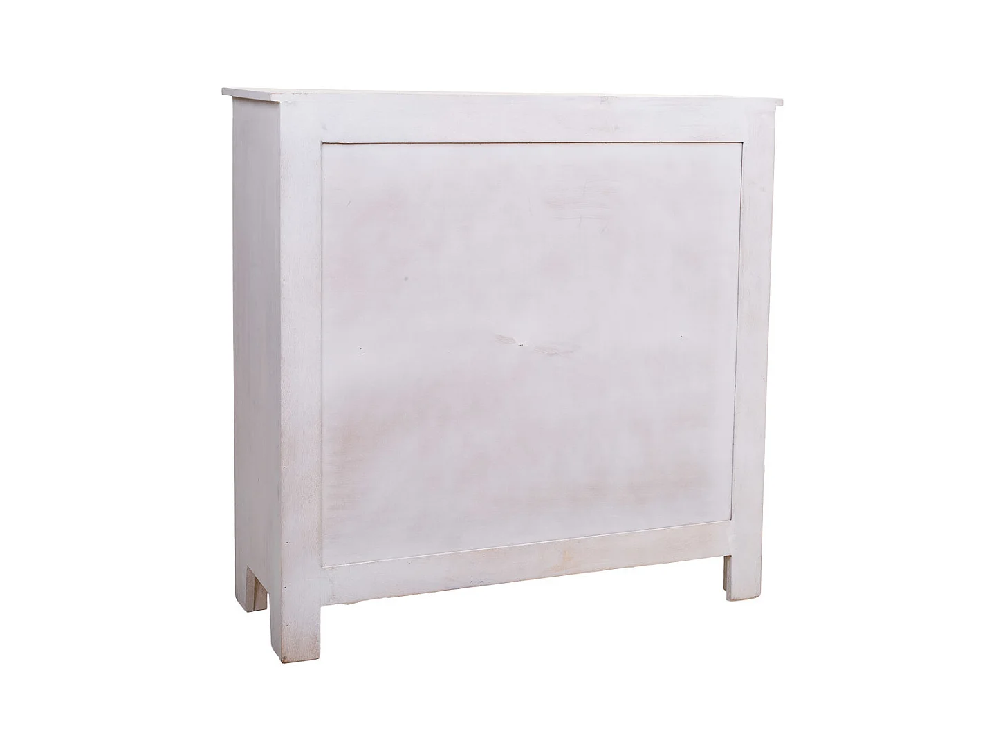 Recibidor de madera y metal acabado artesanal 89x38x89