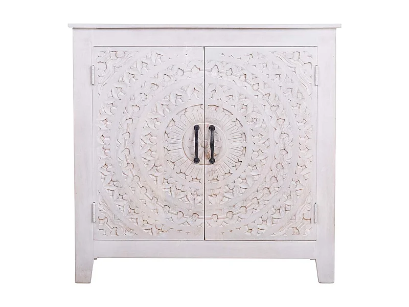 Salão feito à mão em madeira e metal 89x38x89