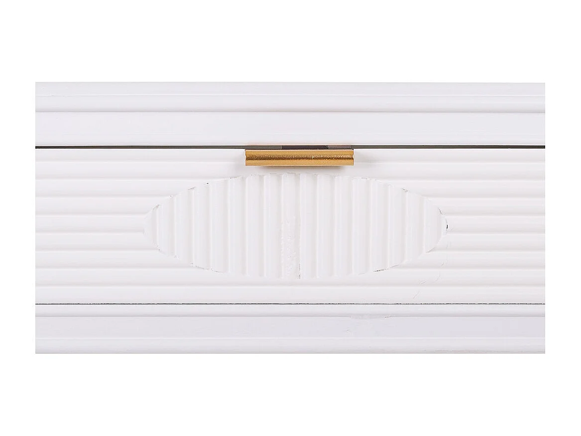 Console en bois blanc 120x41x78h