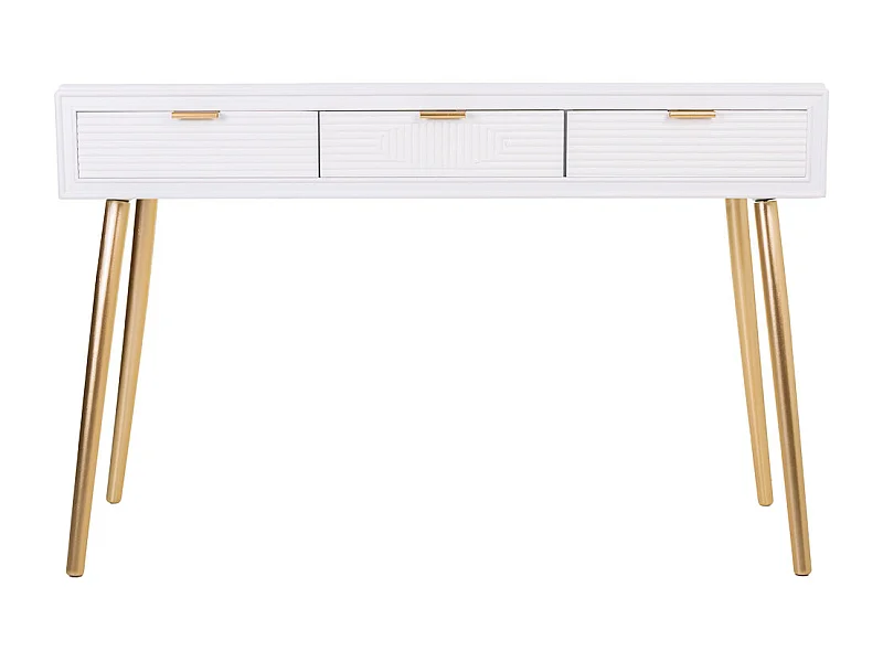 Móvel de corredor de madeira branco 120x41x78