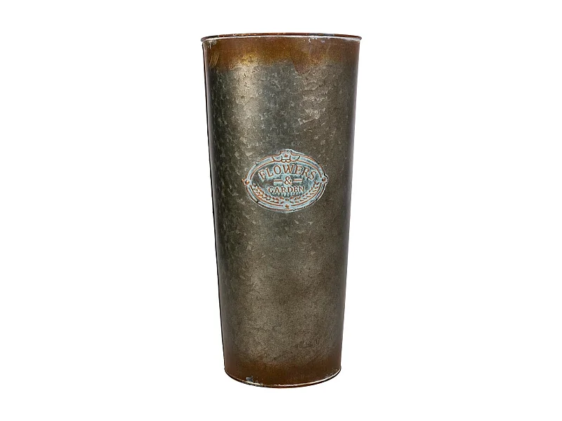 Vaso in metallo dorato d23,5x50h b:18