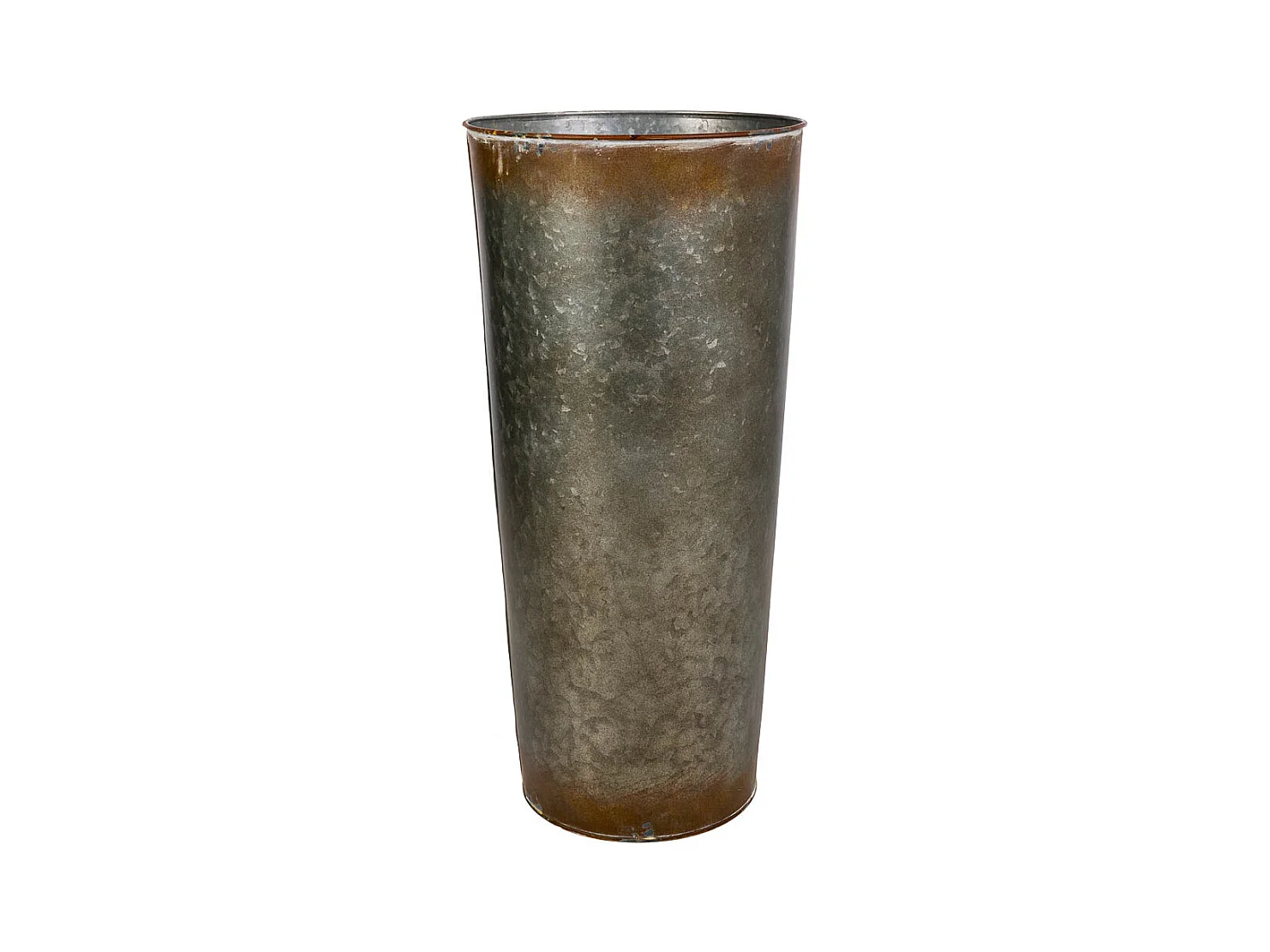 Vaso de metal dourado d23,5x50 b:18cm