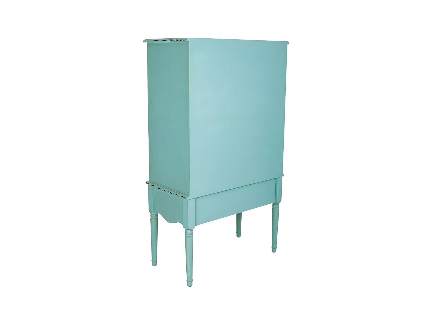 Armoire en bois bleu 80x42x140h