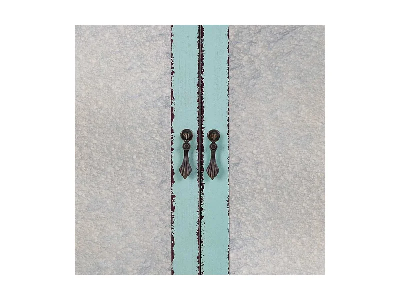 Armoire en bois bleu 80x42x140h