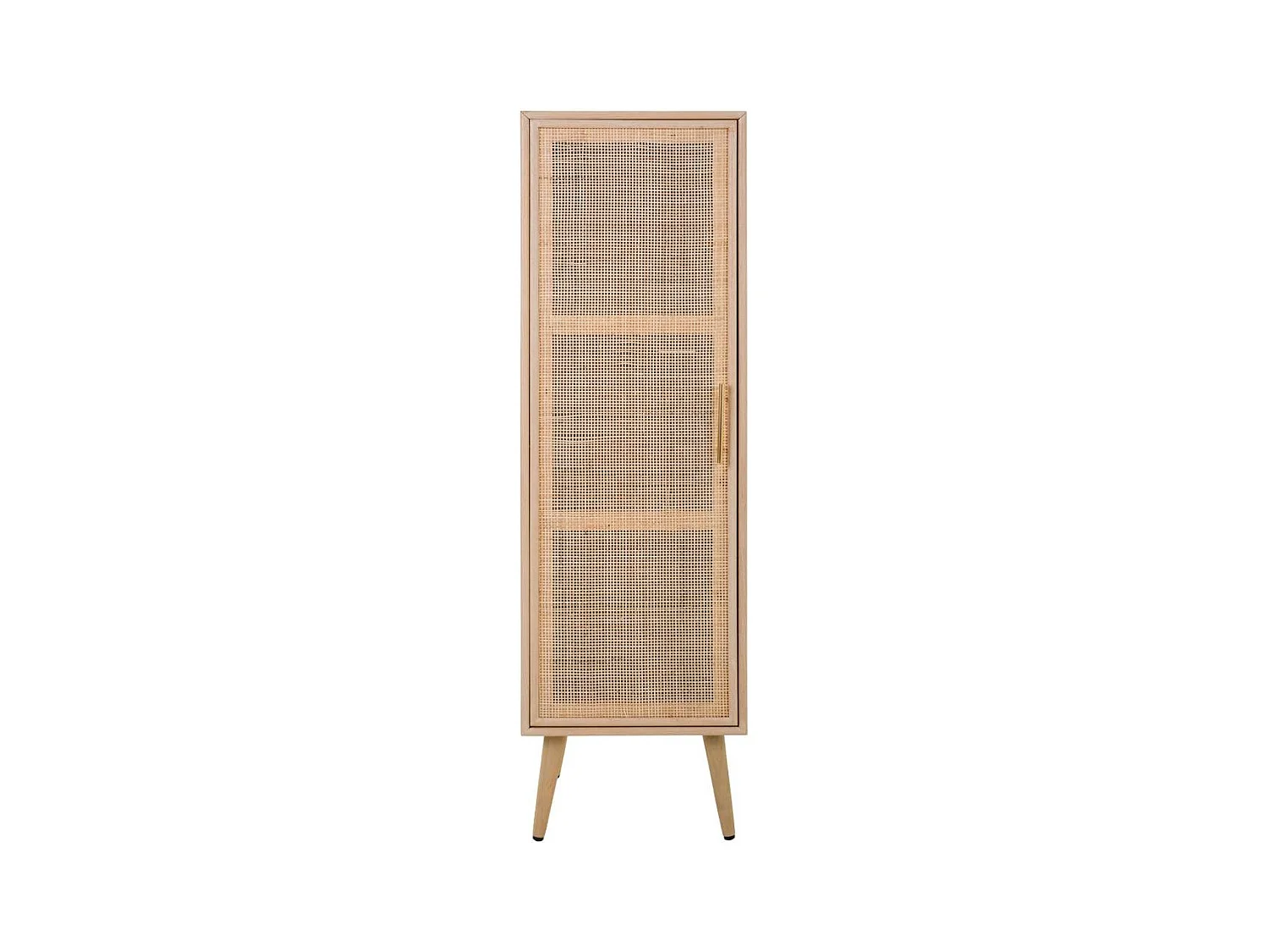 Armario de madera y rejilla marrón 40.5x37x139.5