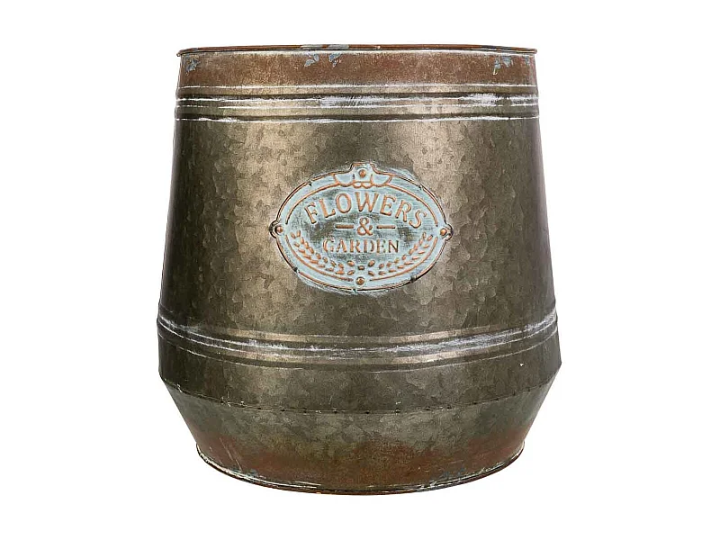 Vaso de metal 30xd26x31 t:30cm