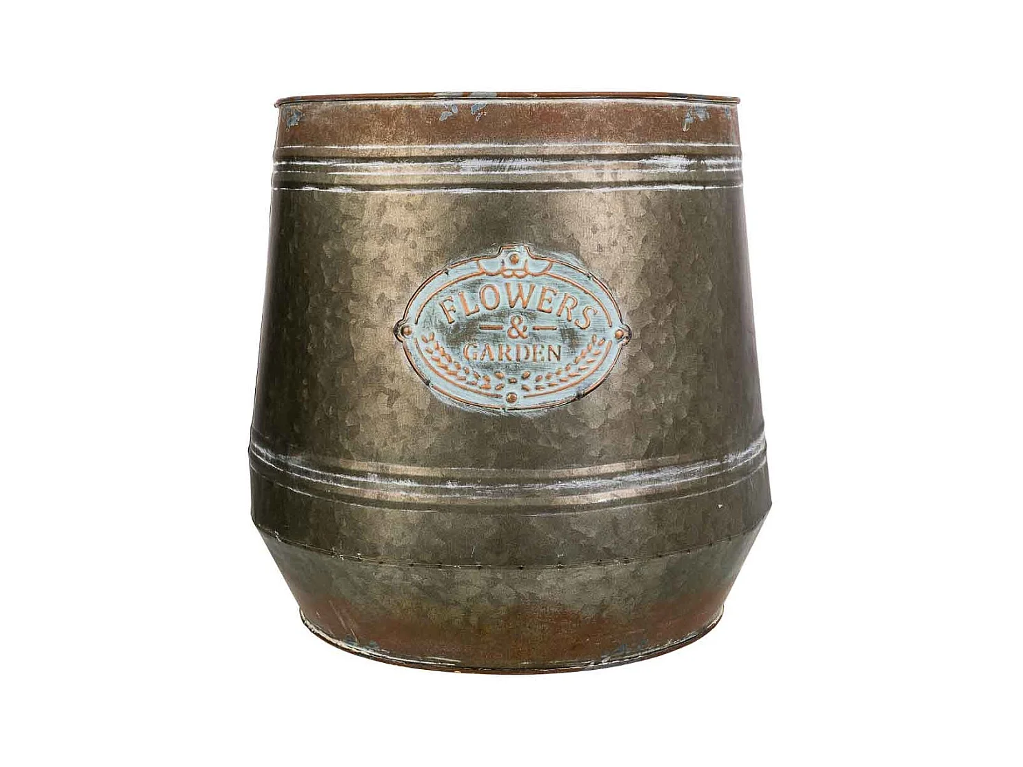 Vaso de metal 30xd26x31 t:30cm