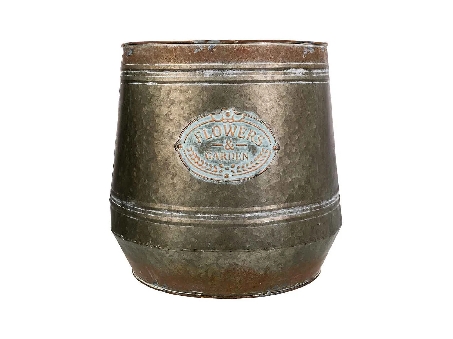 Vaso de metal 30xd26x31 t:30cm