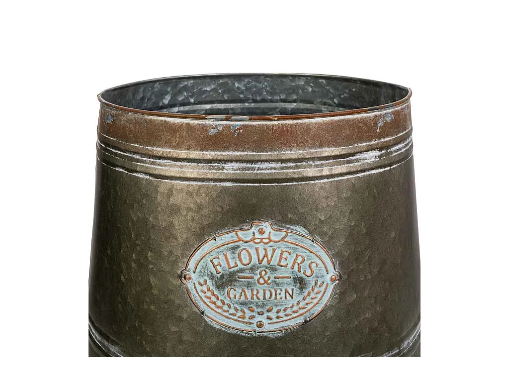 Vaso de metal 30xd26x31 t:30cm