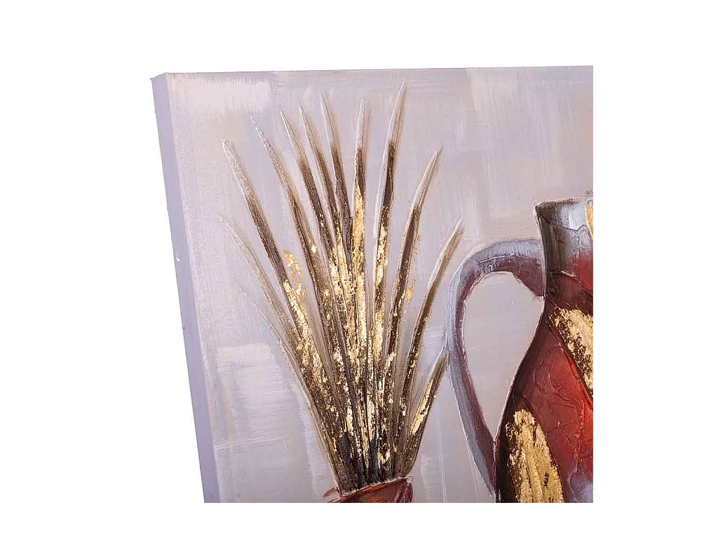 Tableau en relief peint à la main 100x100x3h