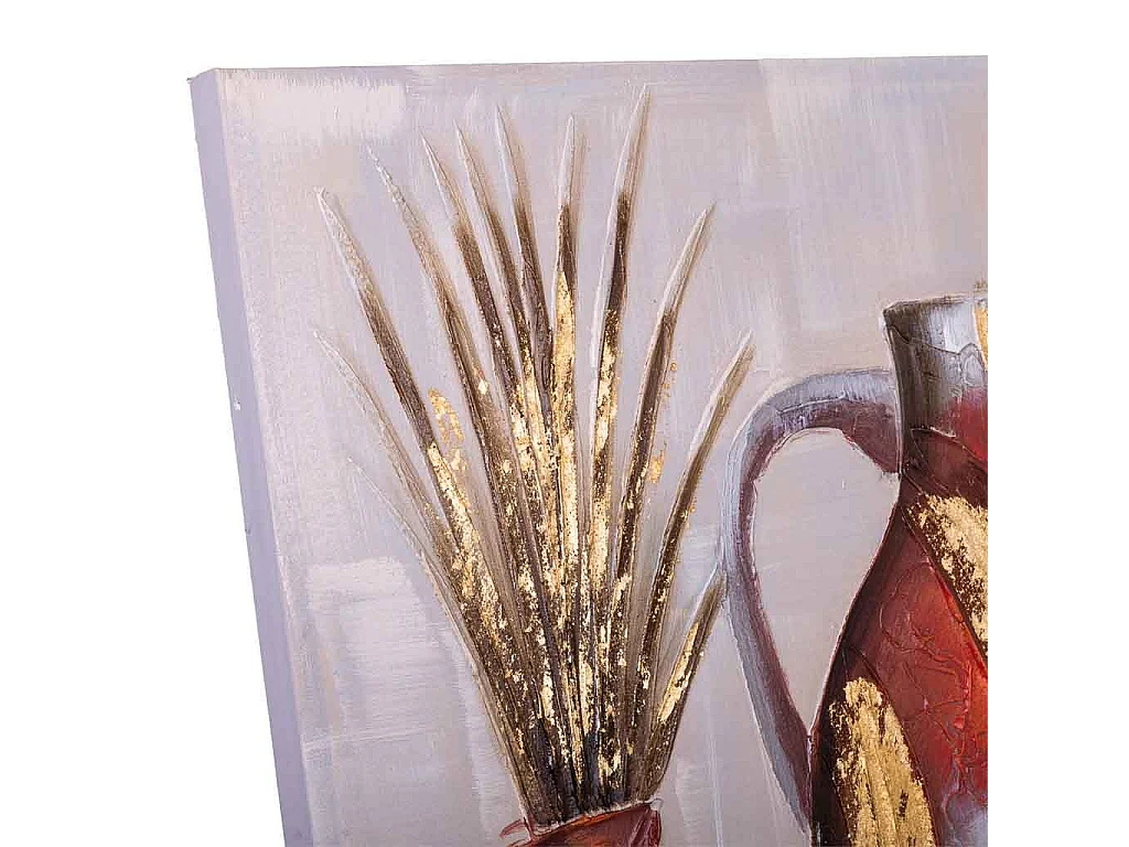 Tableau en relief peint à la main 100x100x3h