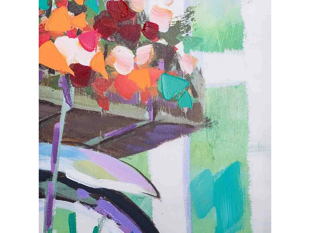 Pintura pintada à mão 30x90x3