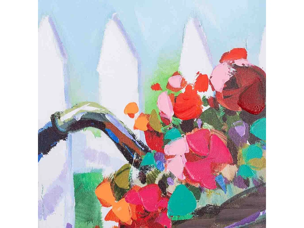 Tableau peint à la main 30x90x3h