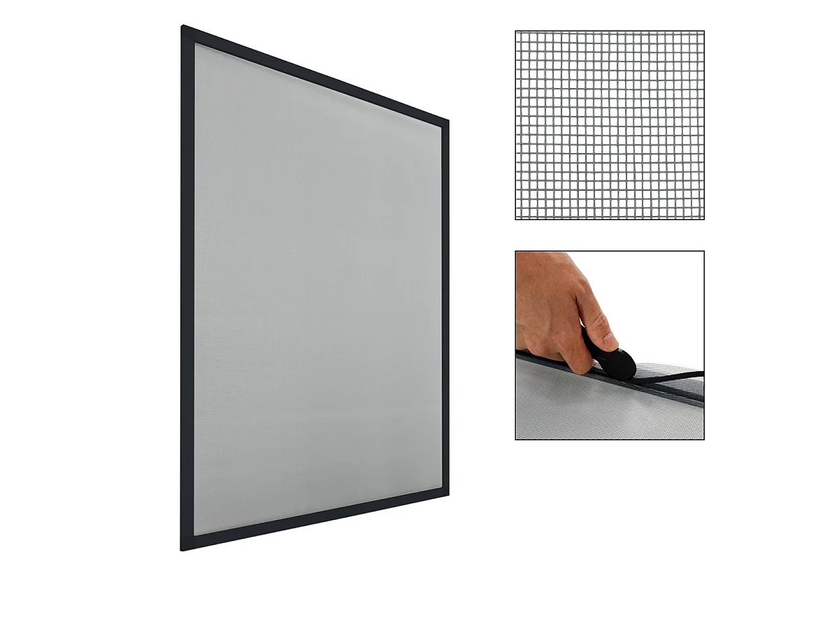 3x Moustiquaire en aluminium - moustiquaire imperméable ECD Germany