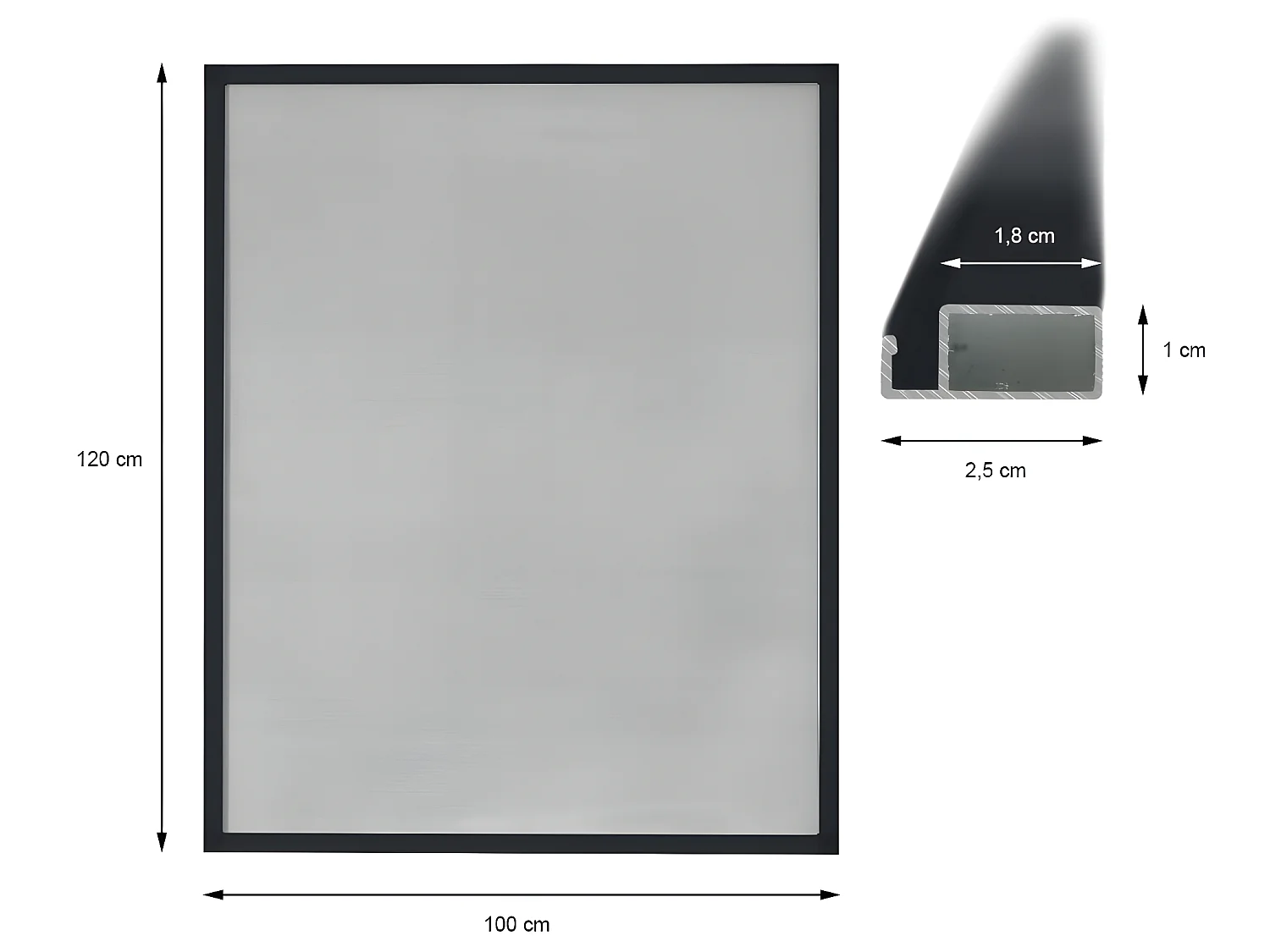 3x Moustiquaire en aluminium - moustiquaire imperméable ECD Germany