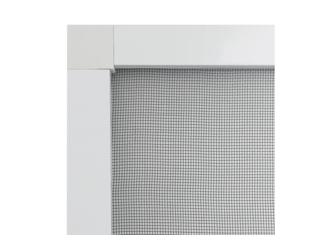 Moustiquaire porte en aluminium blanc avec tissu de fibre de verre ECD Germany