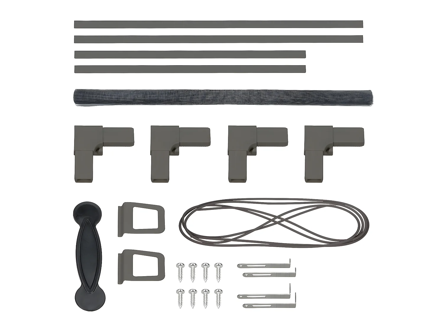 5x Moustiquaire en aluminium imperméable en fibre de verre pour fenêtres ECD Germany