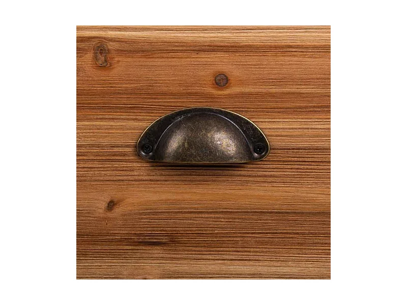 Vetrina metallo nero e legno 76x40,5x135h