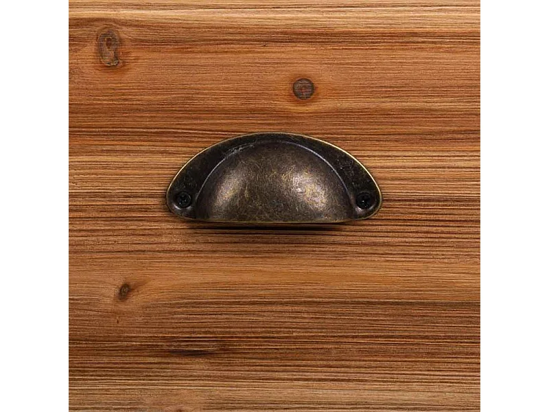 Vitrina em metal preto e madeira 76x40,5x135