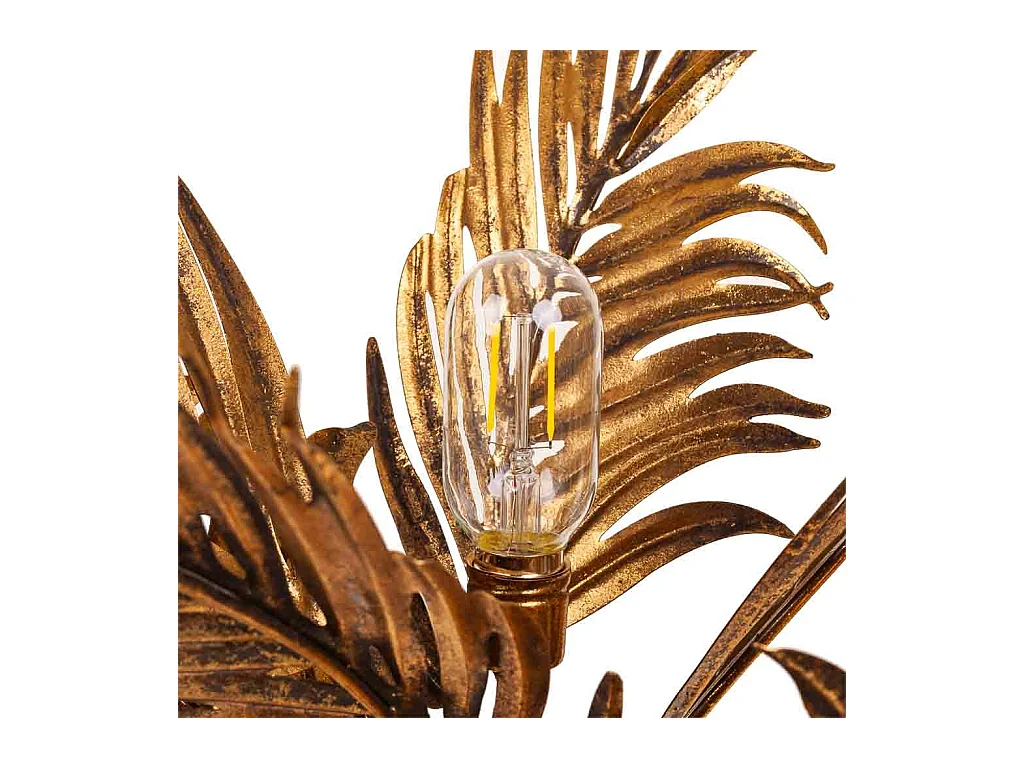 Goldene Metalltischlampe 61x53x82h cm