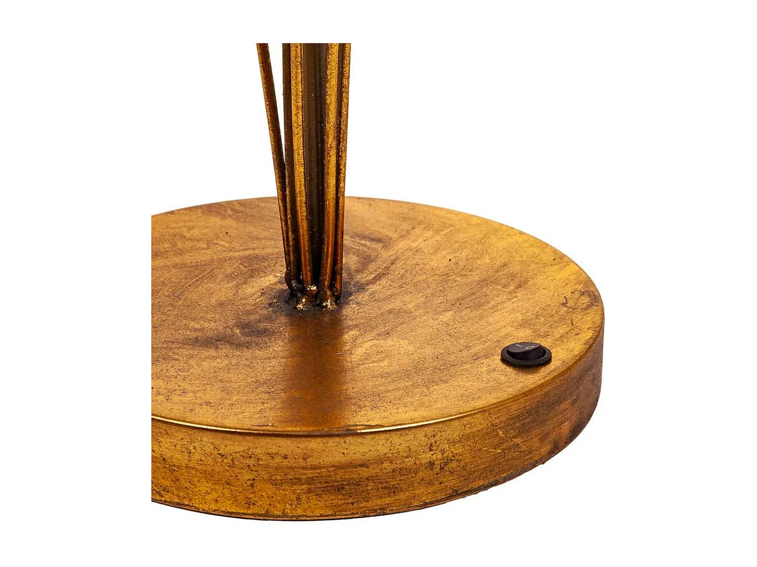 Lampada da tavolo in metallo dorato 61x53x82h