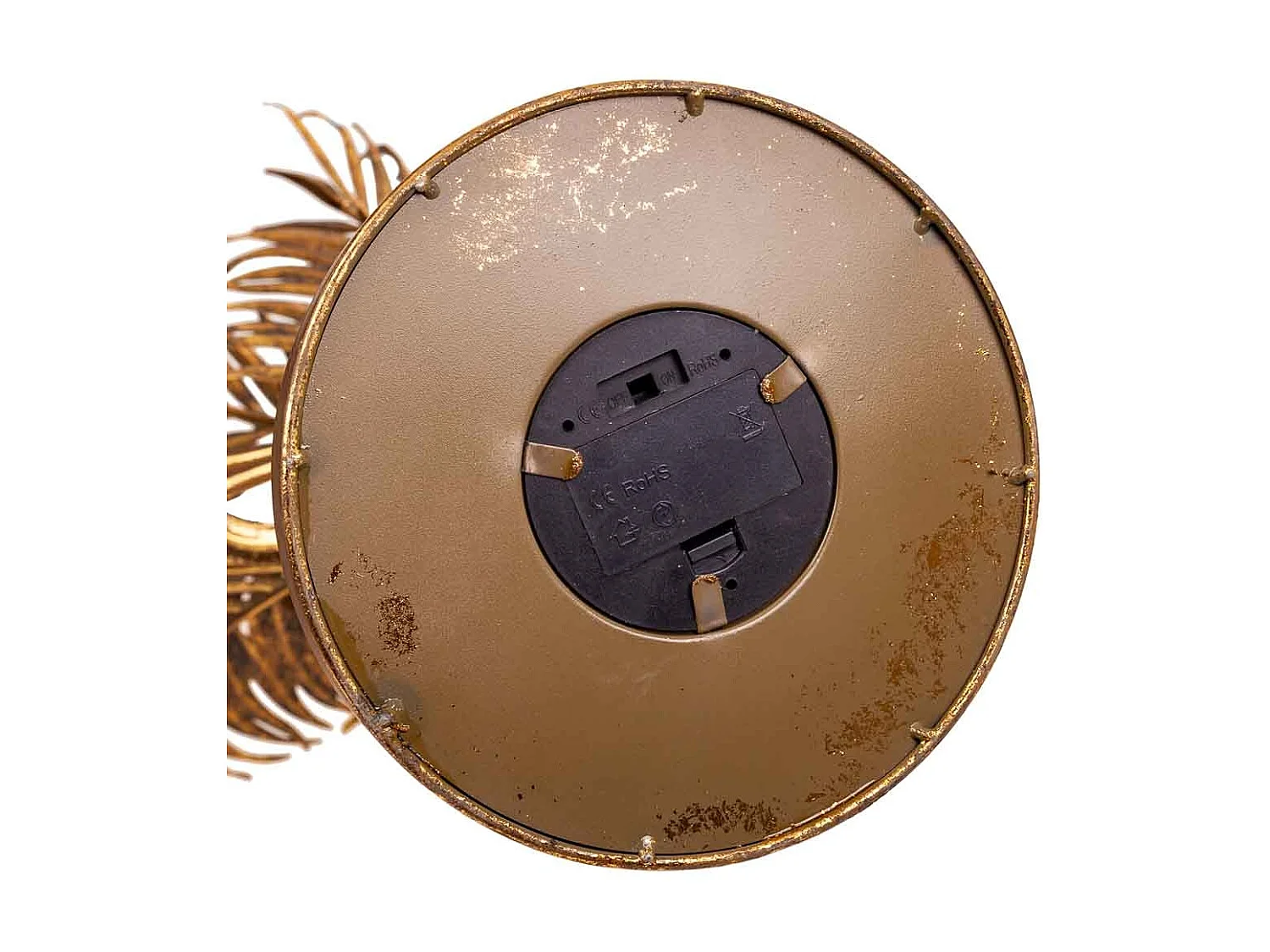 Lampada da tavolo in metallo dorato 61x53x82h