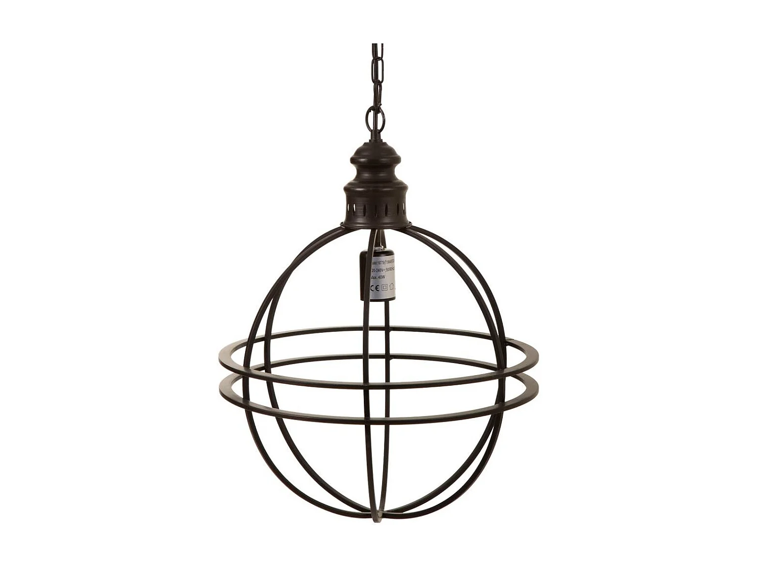 Plafoniera in metallo dorato 38,5x38,5x49,5h