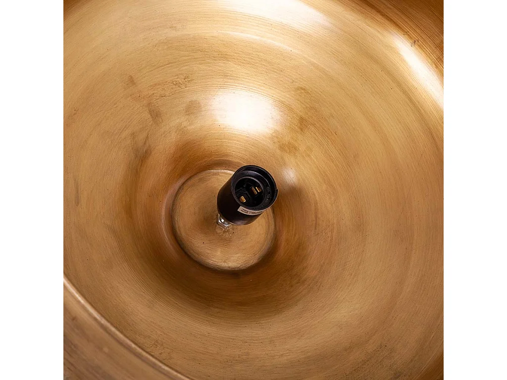 Goldene Deckenleuchte aus Metall, 44x44x28h cm