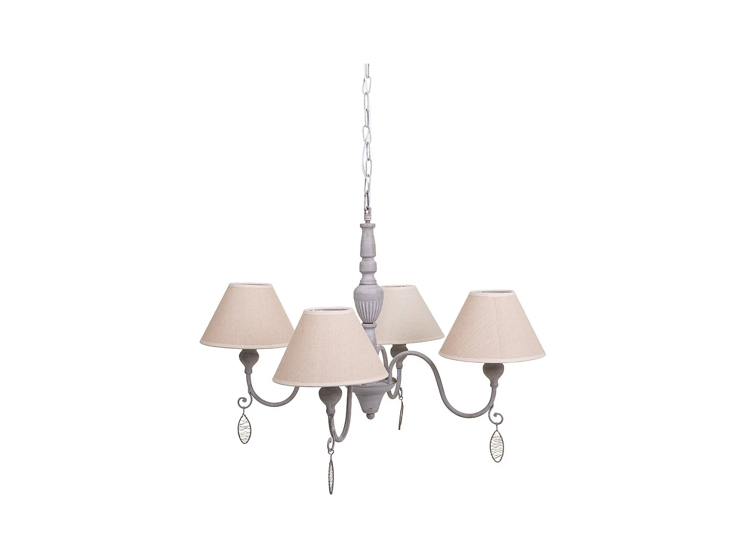 Candeeiro de teto cinza 55x55x125