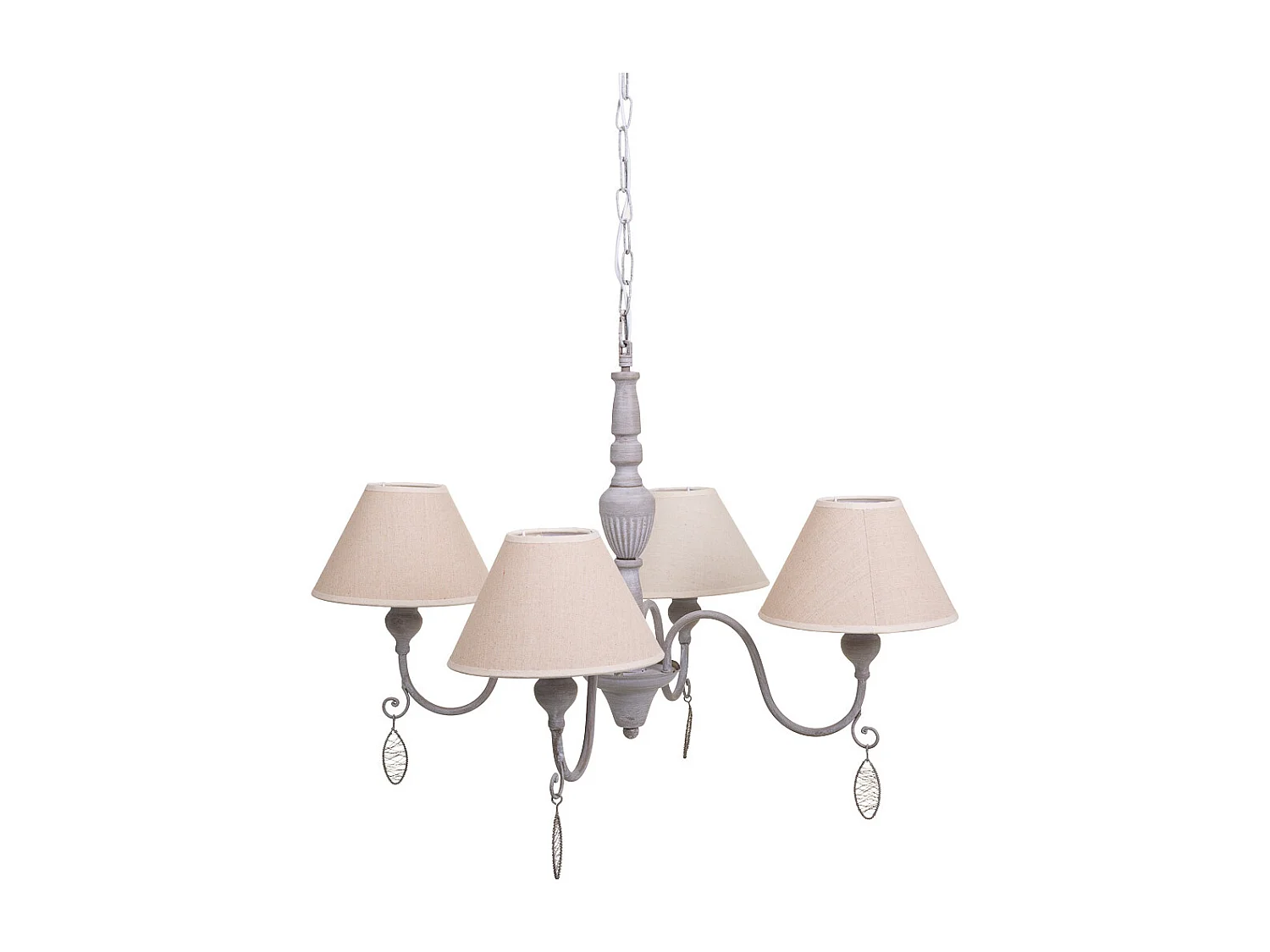 Candeeiro de teto cinza 55x55x125