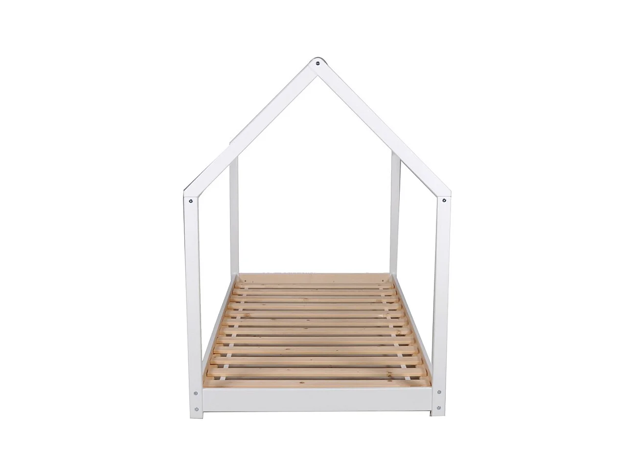 Lit cabane PANDA 70x140 + 1 sommier / Blanc