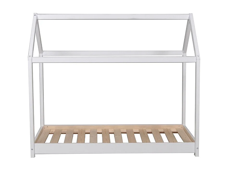 Lit cabane PANDA 70x140 + 1 sommier / Blanc