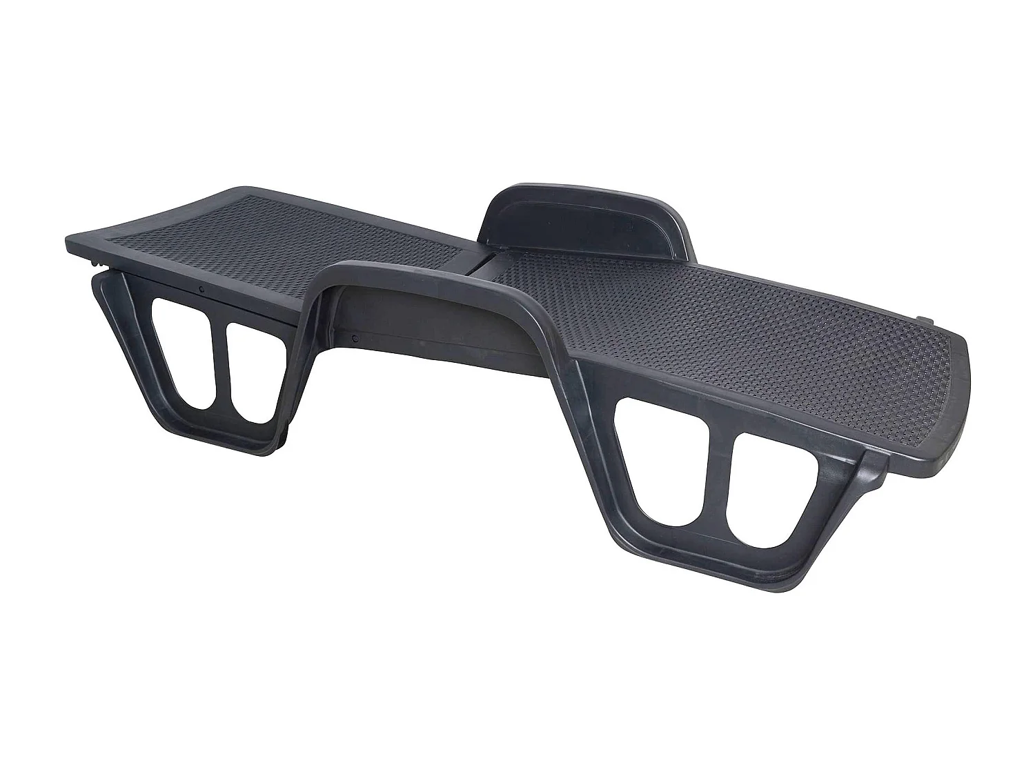 Dmora - Lettino prendisole Alagaesia, 192x71h100 cm, Antracite