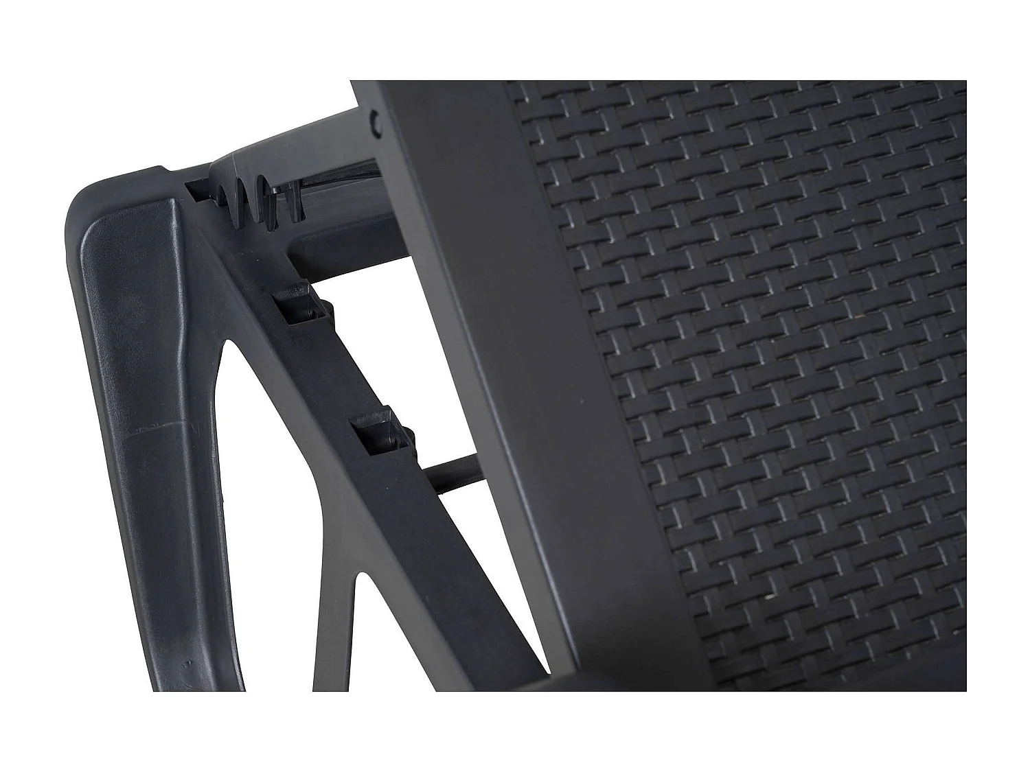 Dmora - Lettino prendisole Alagaesia, 192x71h100 cm, Antracite