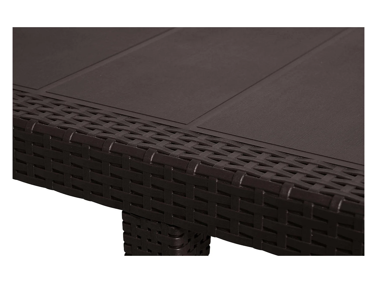 Dmora - Tavolo da esterno Abbaviva, 150/220x90h72 cm, Marrone