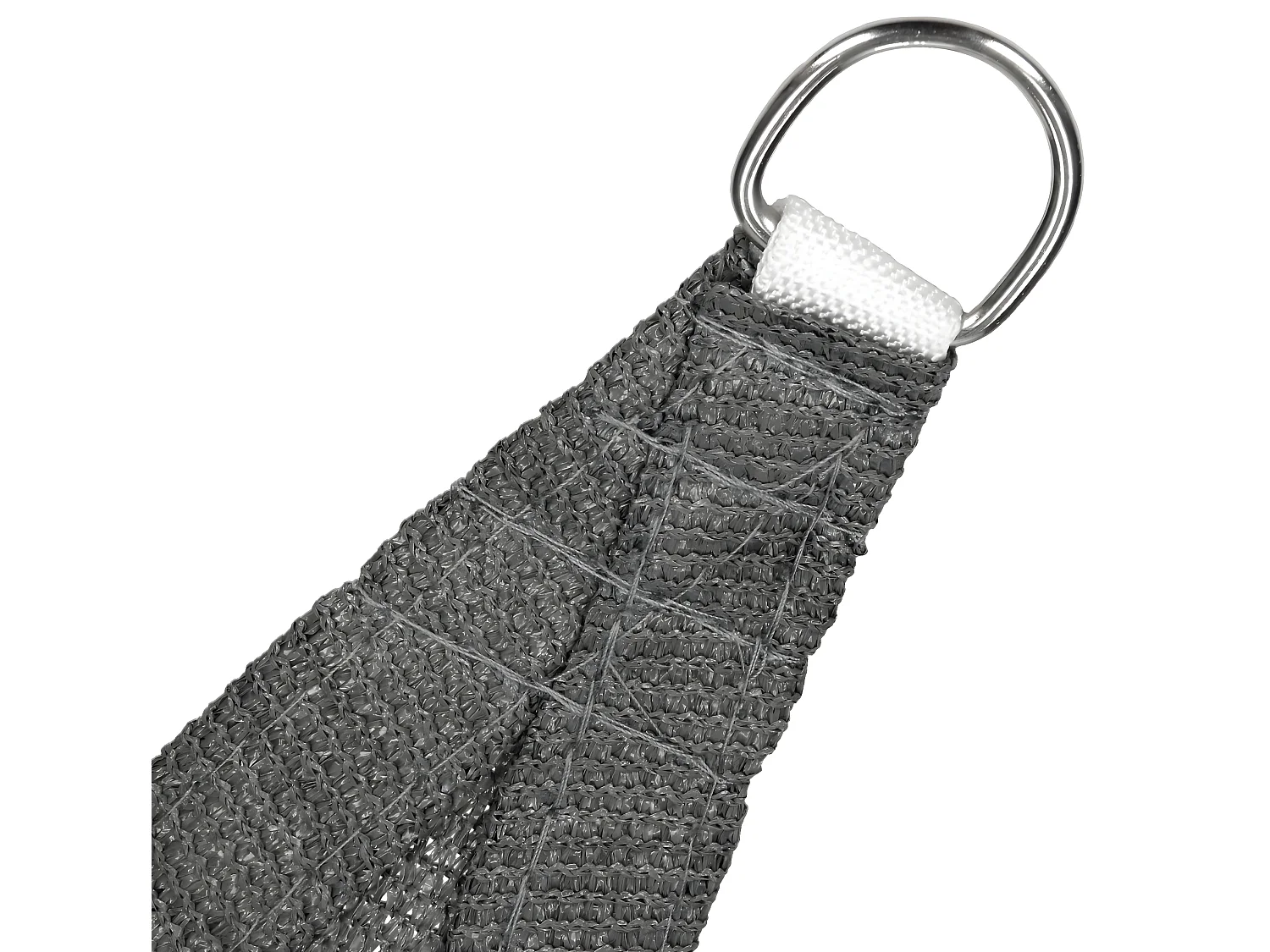 Voile d'ombrage protection UV solaire toile tendue 3,6m gris ECD Germany