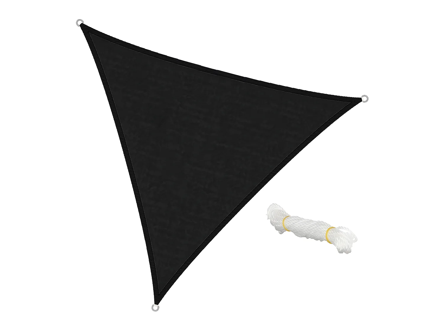 Voile d'ombrage protection UV solaire toile parasol traigulaire 3,6 m ECD Germany