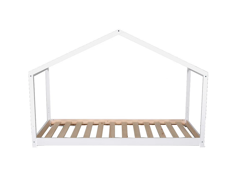 Lit cabane KOALA 90x190 + 1 sommier / Blanc