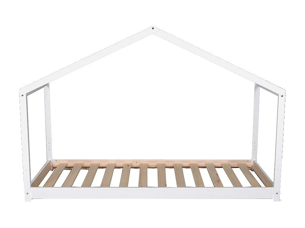 Lit cabane KOALA 90x190 + 1 sommier / Blanc