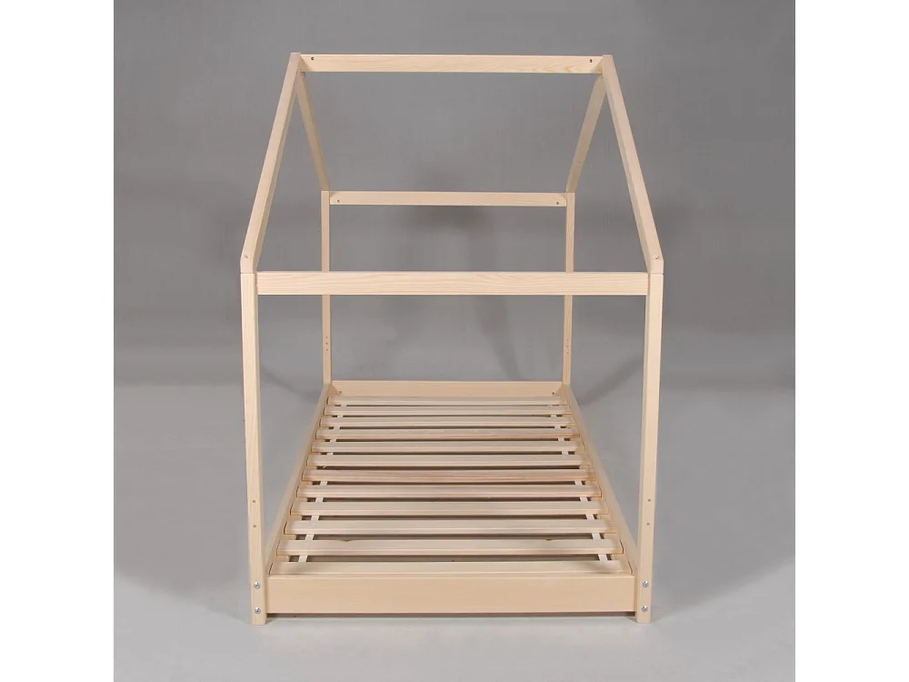 Lit cabane KOALA 90x190 + 1 sommier / Naturel