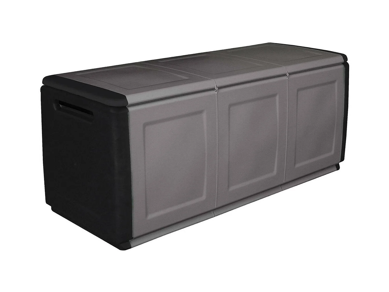 Tronc de conteneur polyvalent en polypropylène, garage, 100% Made in Italy, 138x53h57 cm, couleur grise