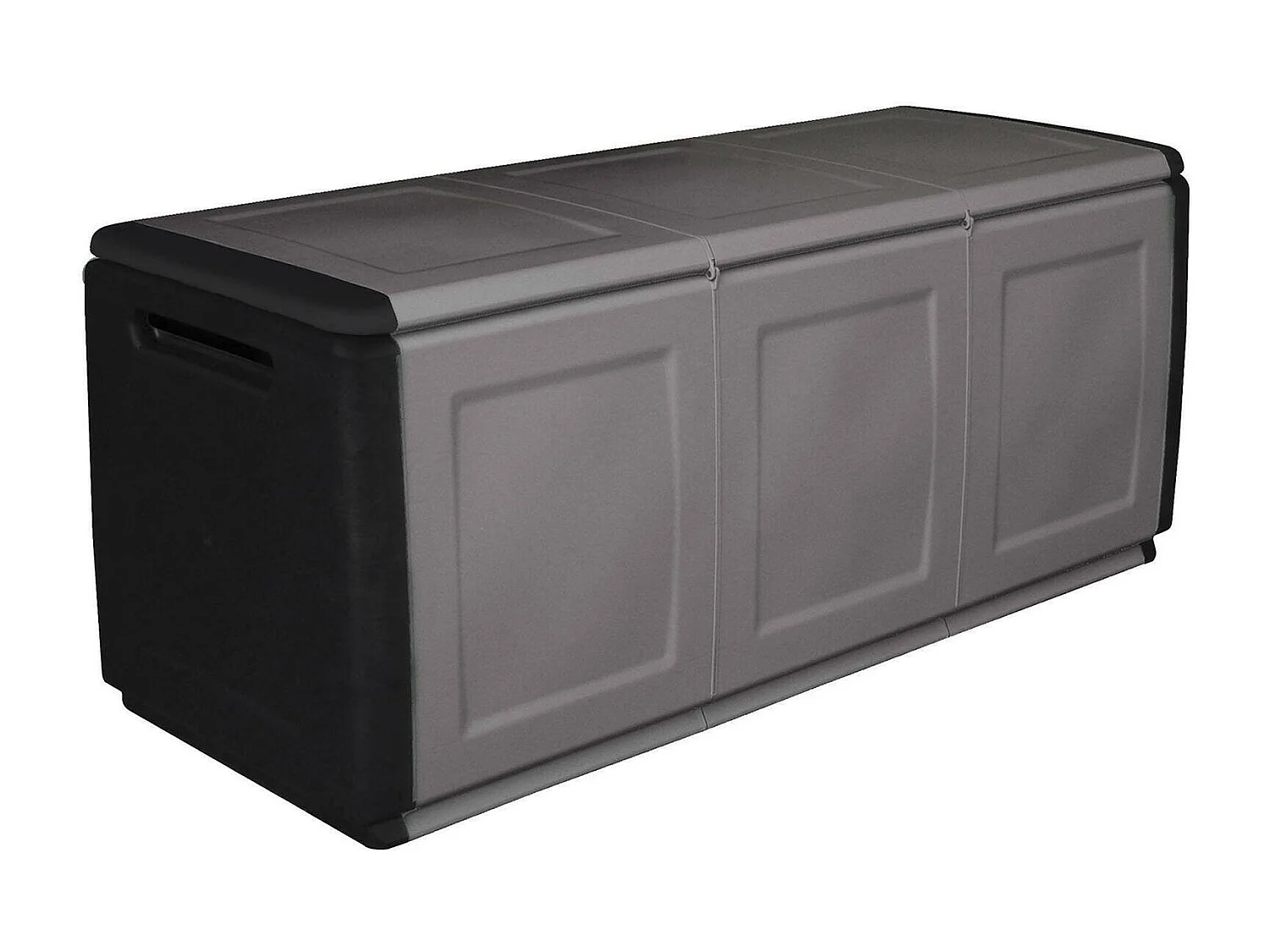 Baule Achse, Resistente ai Raggi uv Impermeabile Made in Italy, 53x138x57h cm Grigio Chiaro