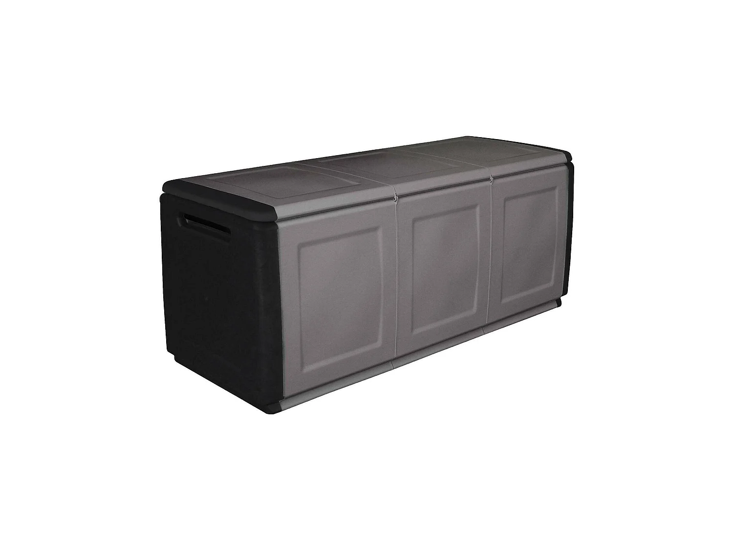 Tronc de conteneur polyvalent en polypropylène, garage, 100% Made in Italy, 138x53h57 cm, couleur grise