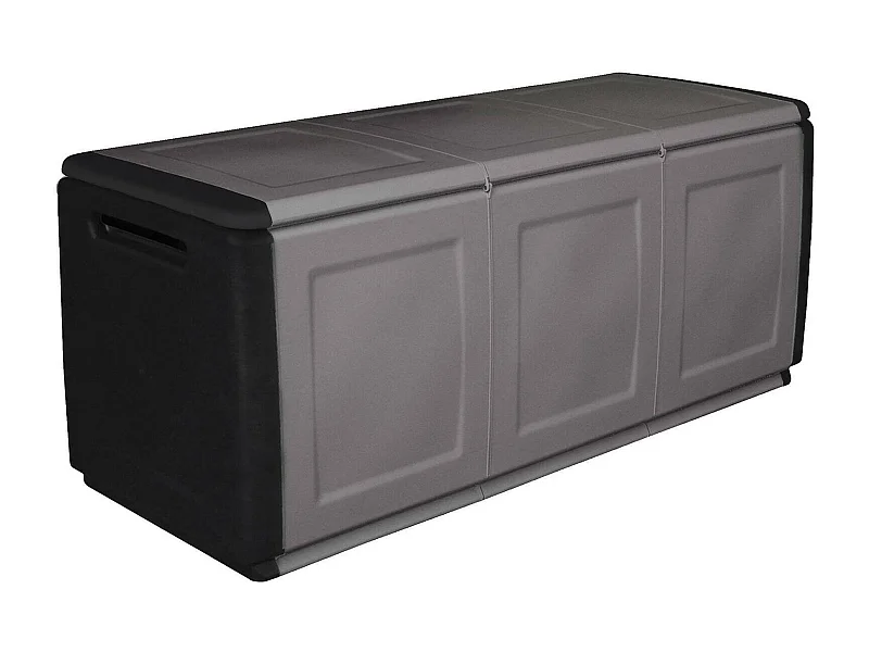 Tronc de conteneur polyvalent en polypropylène, garage, 100% Made in Italy, 138x53h57 cm, couleur grise