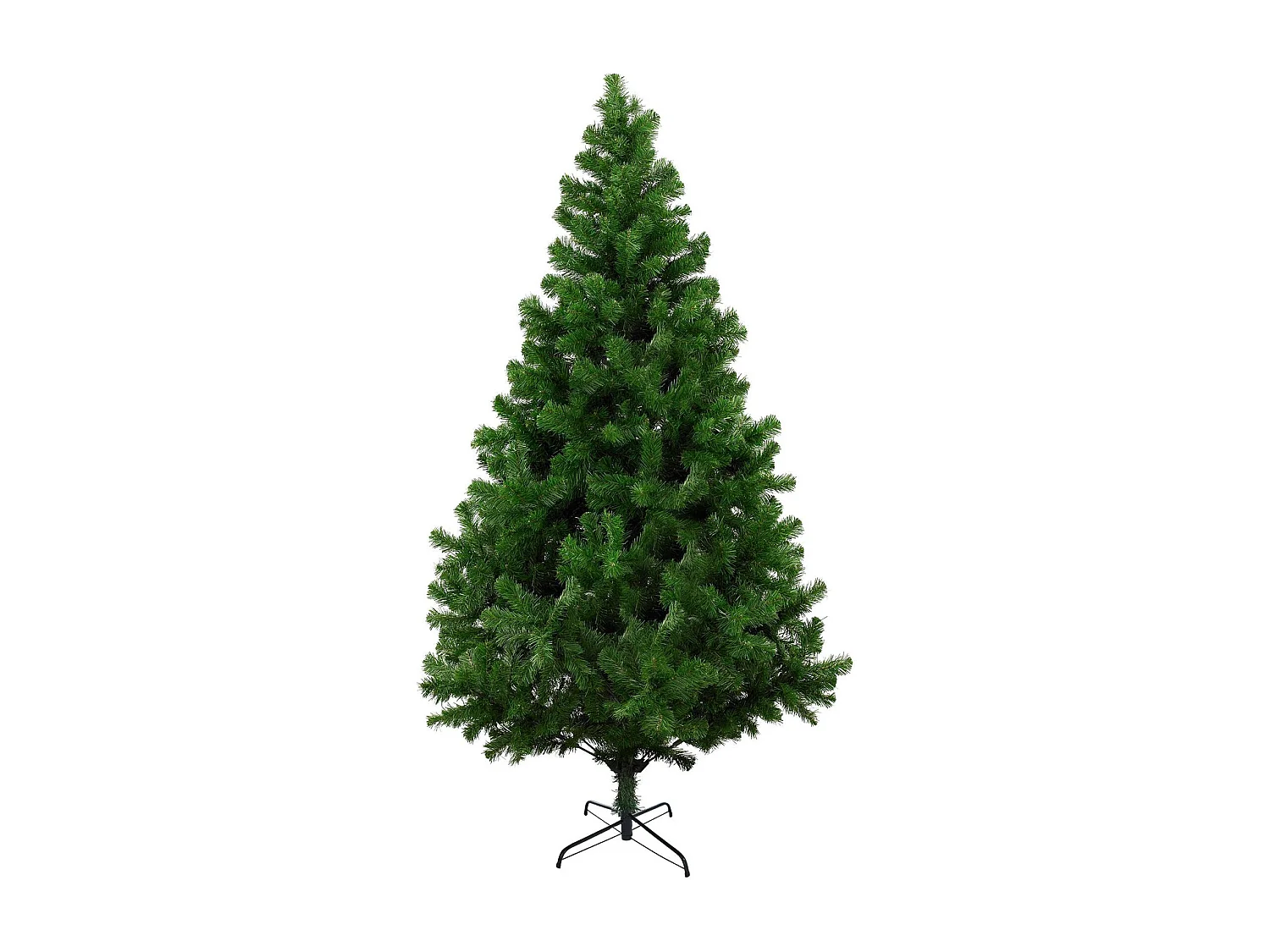Sapin de Noël 150 cm Evergreen, Pin artificiel, Arbre à effet réel, Sapin de Noël, 86x86 h150 cm, Vert