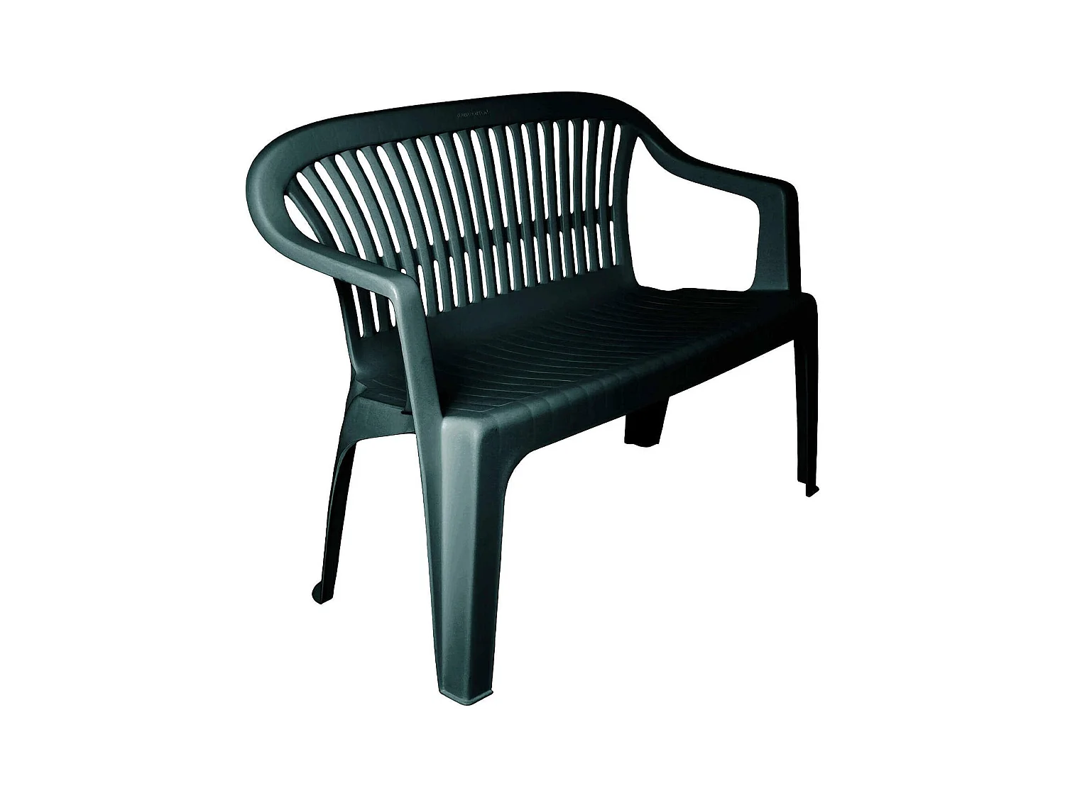 Dmora - Panchina da esterno Asmi, 114x55h82 cm, Verde