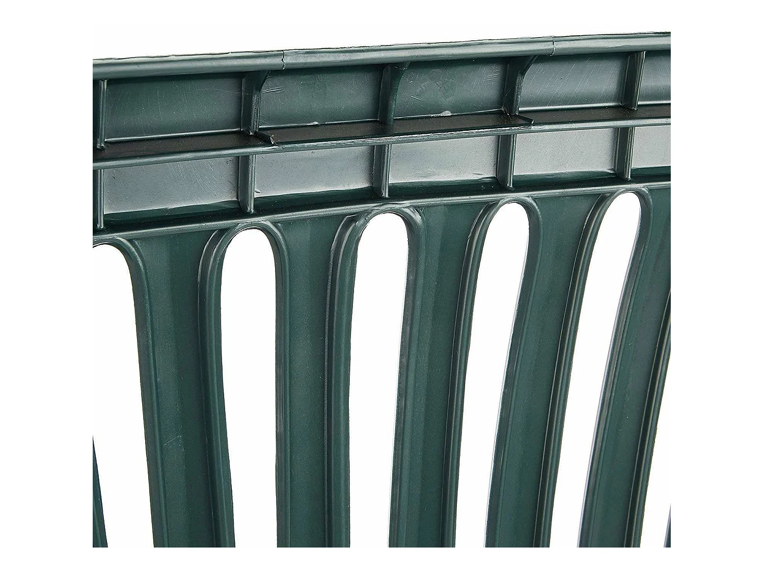 Dmora - Panchina da esterno Asmi, 114x55h82 cm, Verde