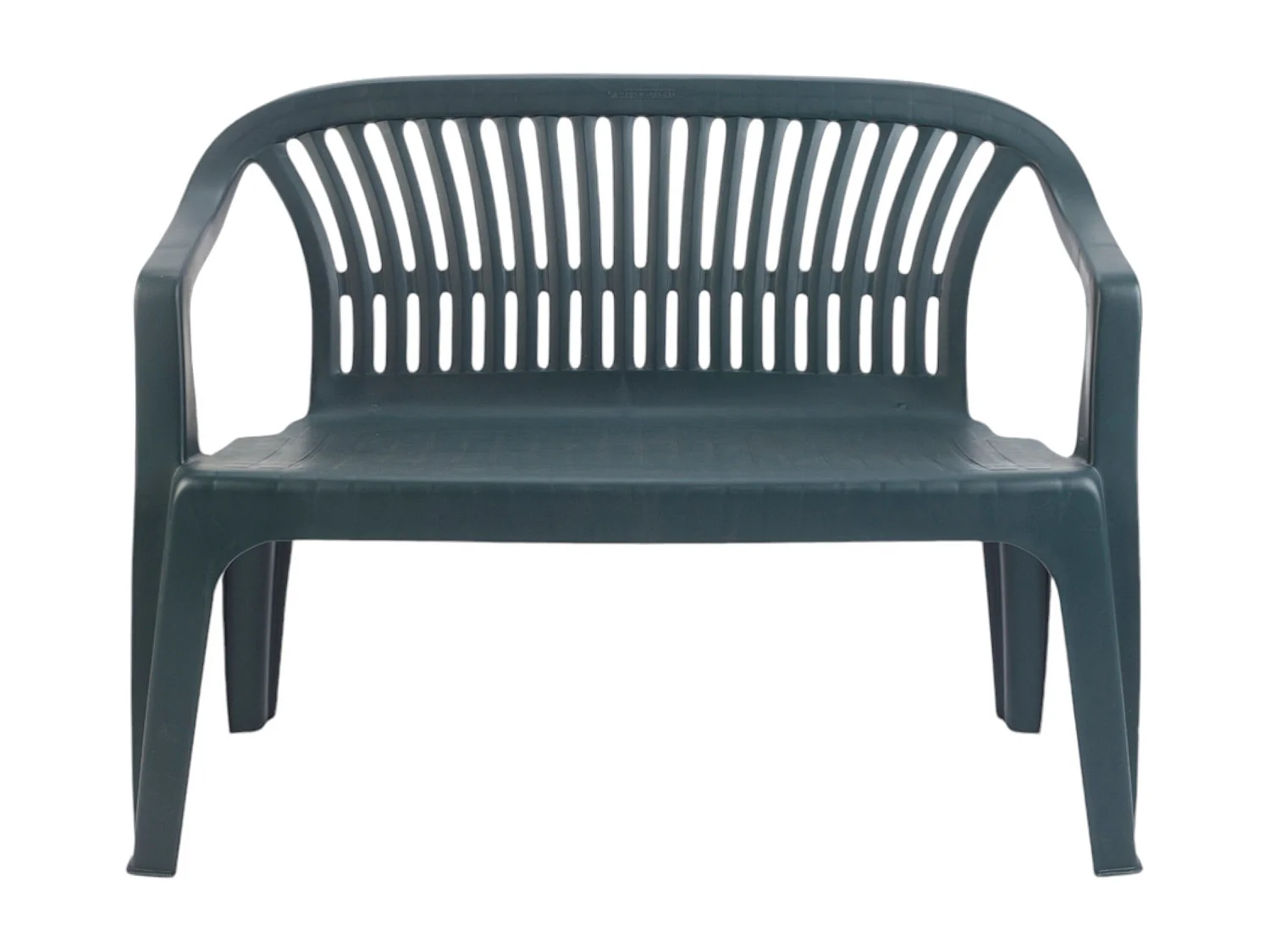 Banc d'extérieur Dcerr, Banc de jardin Monobloc, Banc d'extérieur, 100% Made in Italy, 114x55h82 cm, Vert